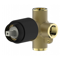 Cкрытая монтажная часть Bravat Rhein D999BW-ENG встроенного смесителя для ванны, черный матовый