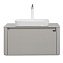 Тумба с раковиной Black & White Universe U915.800 glossy light grey