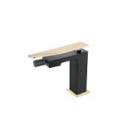 Смеситель Boheme Q 146-BG.2 для биде, черный/золото