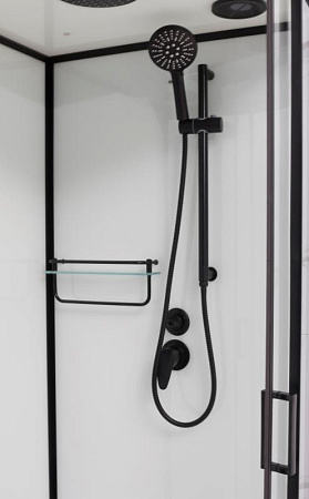 Душевая кабина Frank F418LМ Black100x80x220 L белый