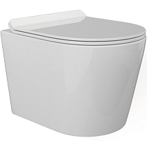 Унитаз подвесной beWash Aldo BKWHR001480 с системой микролифт, белый глянцевый