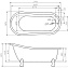 Акриловая ванна BelBagno BB04 170x80.5 белый - фото 2