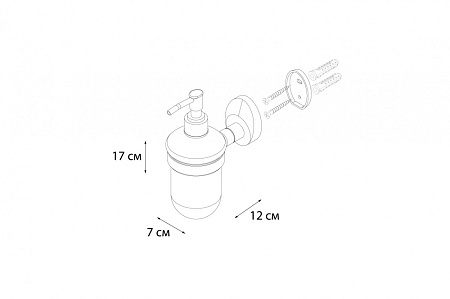 Дозатор для жидкого мыла Fixsen Europa FX-21812 хром