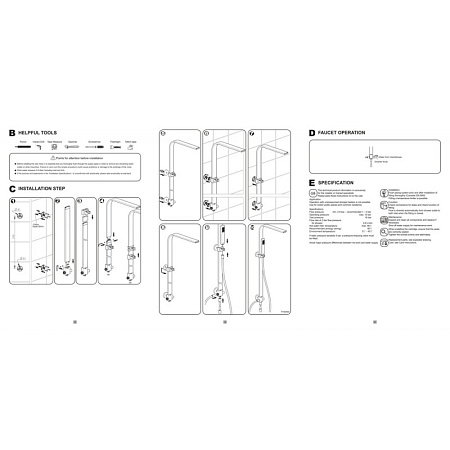 Душевая стойка Bravat Arc D224K-ENG черный