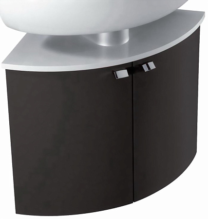 Мебель для ванной Jacob Delafon Odeon Up 70 см, угловая, серый антрацит