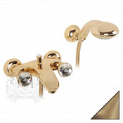 Смеситель Migliore Korona Swarovski ML.KRN-4702.BR для ванны с душем