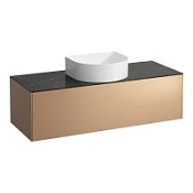 Тумба с раковиной Laufen Sonar 4.0542.1.034.141.1 117 медь/черный мрамор