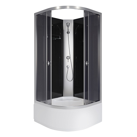 Душевая кабина Niagara Eco E80/40/TN/BK 80x80x195 L/R стекло тонированное/профиль серебро