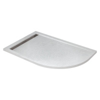 Поддон для душа из искусственного мрамора Cezares TRAY-AS-RH-120/80-30-W-Lбелый
