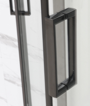 Душевая кабина Frank F418LМ Black100x80x220 L белый