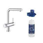 Смеситель Grohe Blue Pure Minta 119706 для кухонной мойки с функцией фильтрации воды, хром Смеситель Grohe Blue Pure Minta 119706 для кухонной мойки с функцией фильтрации воды, хром