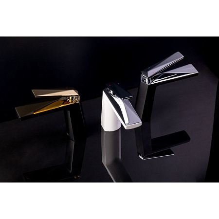 Смеситель Boheme Venturo 381-W для раковины, белый/золото