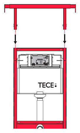 Комплект крепления для инсталляций Tece TECEprofil 9380013 для монтажа к стенам