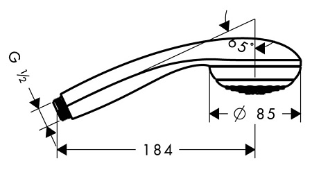 Душевая лейка Hansgrohe Crometta 85 28585000 хром