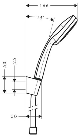 Душевая лейка Hansgrohe Croma 100 27594000 хром