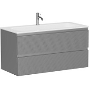 Тумба с раковиной Sancos Folk 100 FL100ES Ergraut soft