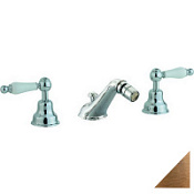 Смеситель Cisal Arcana Toscana TS00122027 для биде, на 3 отверстия, бронза