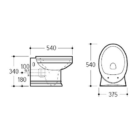 Унитаз подвесной Boheme Puro 954 белый, без декора