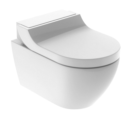 Унитаз подвесной Geberit AquaClean 146.294.SI.1 белое стекло