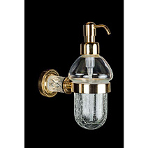Дозатор для жидкого мыла Boheme Murano Cristal 10912-CRST-G золото