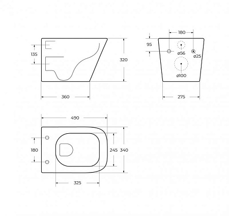 Унитаз подвесной BelBagno Ardente-R BB520CH-TOR белый