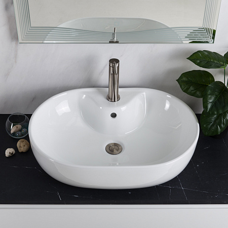 Раковина накладная BelBagno BB1151 60x43x16 белый