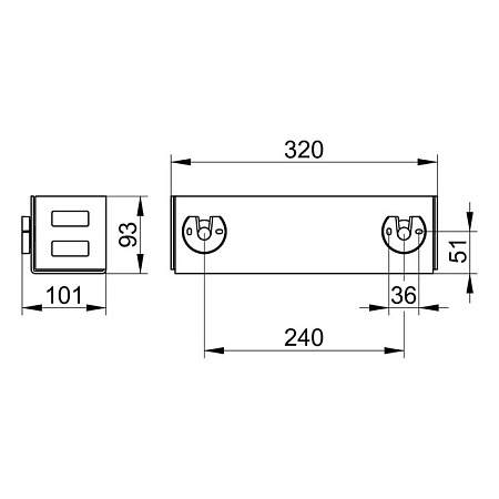 Полка Keuco 24954510000 белый