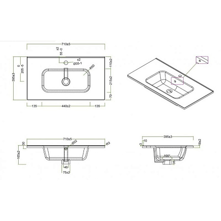 Мебельная раковина BelBagno BB700/390ETL 71 белый