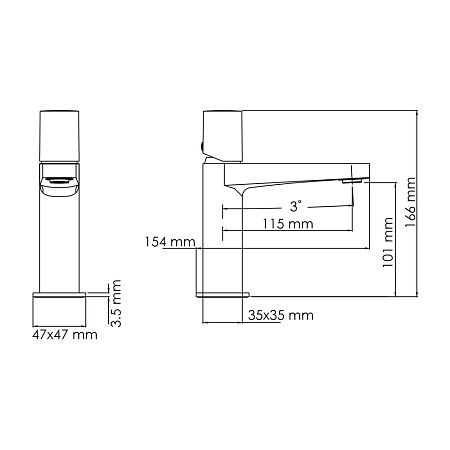 Смеситель WasserKRAFT Naab 8603 для раковины, хром