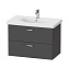 Тумба с раковиной Duravit XBase XB619004949 80 графит матовый - фото 1