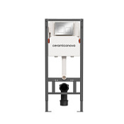 Инсталляция Ceramica Nova Balance/Square CN121002CH с кнопкой смыва, хром Инсталляция Ceramica Nova Balance/Square CN121002CH с кнопкой смыва, хром