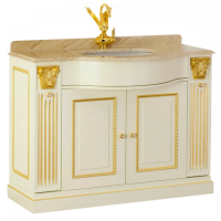 Тумба с раковиной Migliore Ravenna 27061 120 avorio/foglia oro