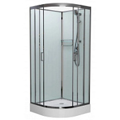 Душевая кабина Frank F420 Brilliant 120x120 без крыши, стекло прозрачное, хром