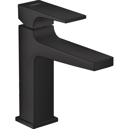 Смеситель Hansgrohe Metropol 110 32507670 для раковины, с клапаном push-open, черный матовый