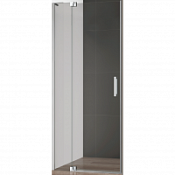 Душевая дверь в нишу Cezares Slider SLIDER-B-1-80/90-GRIGIO-Cr тонированное стекло