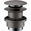Донный клапан для раковины Hansgrohe 50100340 Push-Open шлифованный черный хром