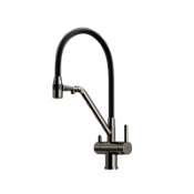 Смеситель для кухонной мойки Sancos Dora SC4003GG вороненая сталь/черный