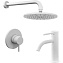 Душевой комплект Paffoni Light KITLIG011BO071 белый матовый - фото 1