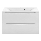 Тумба с раковиной Vincea Mia VMC-2MA800GW 80 подвесная, 2 выкатных ящика, G.White