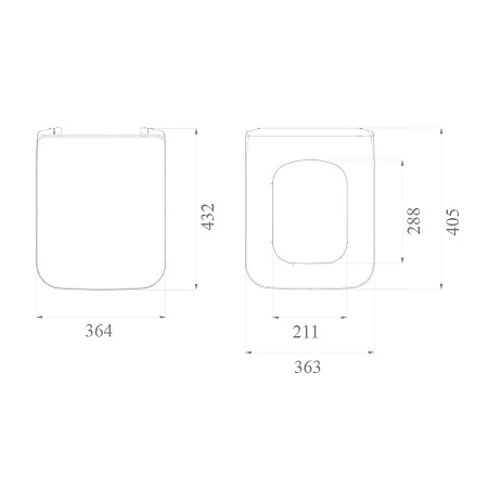 Унитаз подвесной Boheme Hermitage 951 безободковый, белый