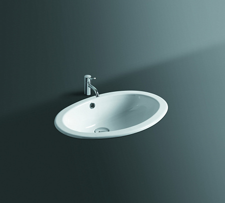 Раковина встраиваемая сверху Simas Top E Lavabi D'Arredo S 50P bia 54,5x42x18,5 без отверстия под см