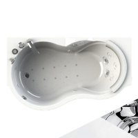 Акриловая ванна Radomir Паллада Комфорт Luxe 1-01-5-1-3-034 170х100 L