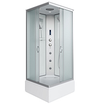 Душевая кабина Niagara Classic NG-1108-14F 90x90x215 стекло матовое/профиль серебро