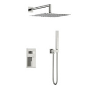 Душевой комплект Boheme Qubic 474-3-NB для ванны, никель брашированный