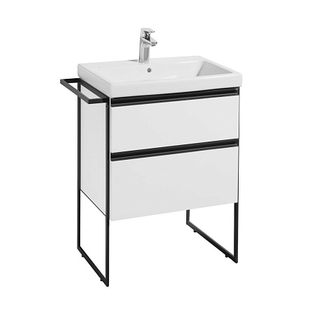 Тумба с раковиной Roca Domi 857458806 60 белый глянцевый