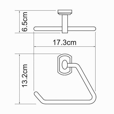 Полотенцедержатель WasserKRAFT Oder K-3061 треугольник, хром