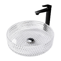 Раковина накладная стеклянная ABBER Glas AK2301 прозрачный