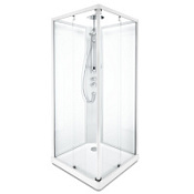 Душевая кабина IDO Showerama 10-5 558.209.303 90x90 стекло матовое, профиль белый