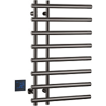 Полотенцесушитель электрический Boheme Uno 722-GM 80х50 см, круглый, сухой, оружейная сталь