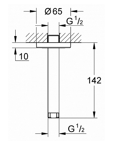 Кронштейн для верхнего душа Grohe Rainshower 28724LS0